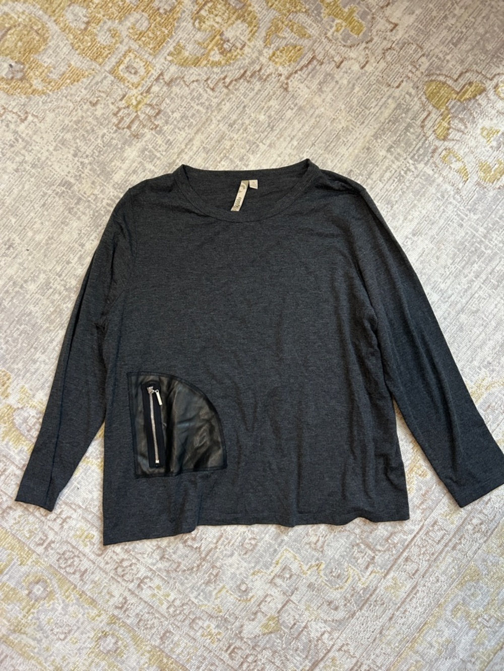 Comfy USA Charcoal Crewneck Pullover